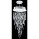 Crystal Rain 6 Light 20 inch Silver Chandelier Ceiling Light