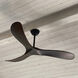 Swell 80 inch Matte Black with Walnut Blades Fan