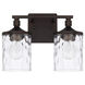 Colton 2 Light 13 inch Bronze Vanity Light Wall Light