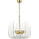 Astoria 8 Light 23.63 inch Posh Brass Pendant Ceiling Light