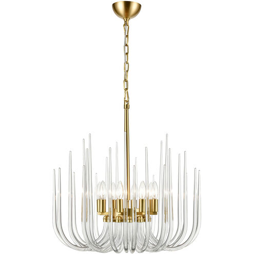 Astoria 8 Light 23.63 inch Posh Brass Pendant Ceiling Light