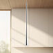 Taper LED 1.25 inch Chrome Pendant Ceiling Light