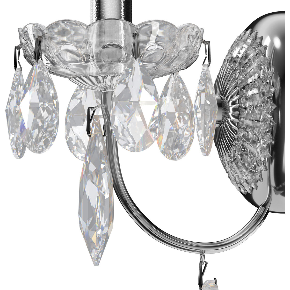 Century 1 Light 6 inch Polished Silver Wall Sconce Wall Light