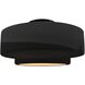 Radiance Collection - Tier 1 Light 16.5 inch Gloss Black and Matte White and Matte Black Semi-Flush Ceiling Light in Replaceable Bulb, Gloss Black/Matte White, 16.5W x 8H, Form+Finish+Function