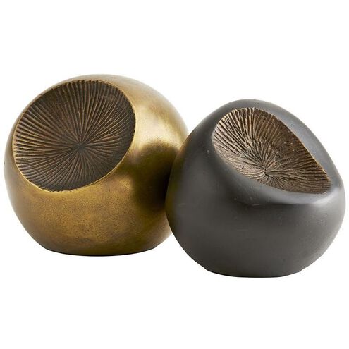 Ida Antique Brass Sculptures, Set of 2