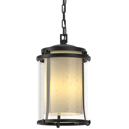 Meridian 1 Light 9.7 inch Coastal Black Outdoor Ceiling Fixture, Large