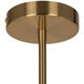 Bronte LED 24.5 inch Brass Chandelier Ceiling Light