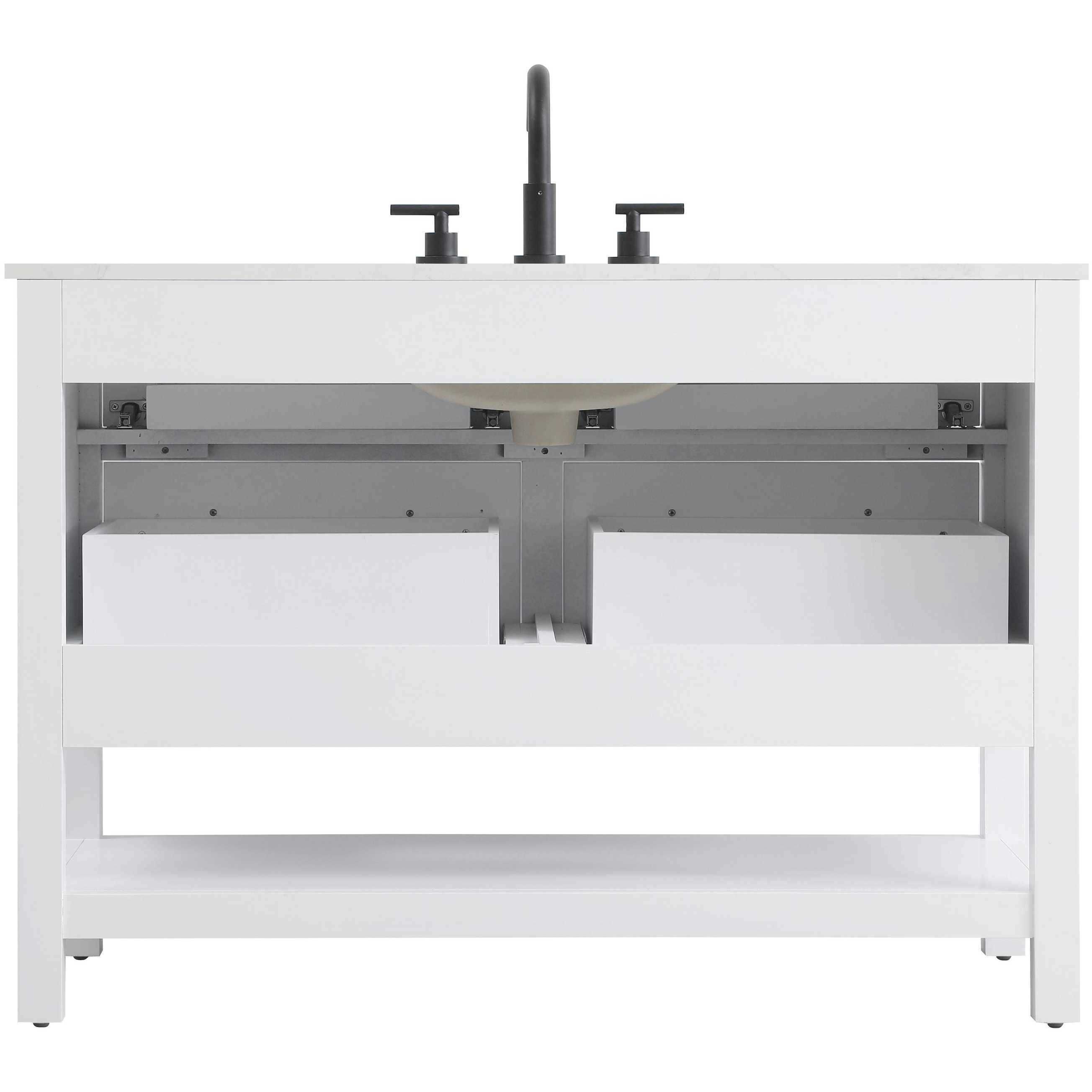 Karson 48 X 34 inch White Bathroom Vanity Cabinet