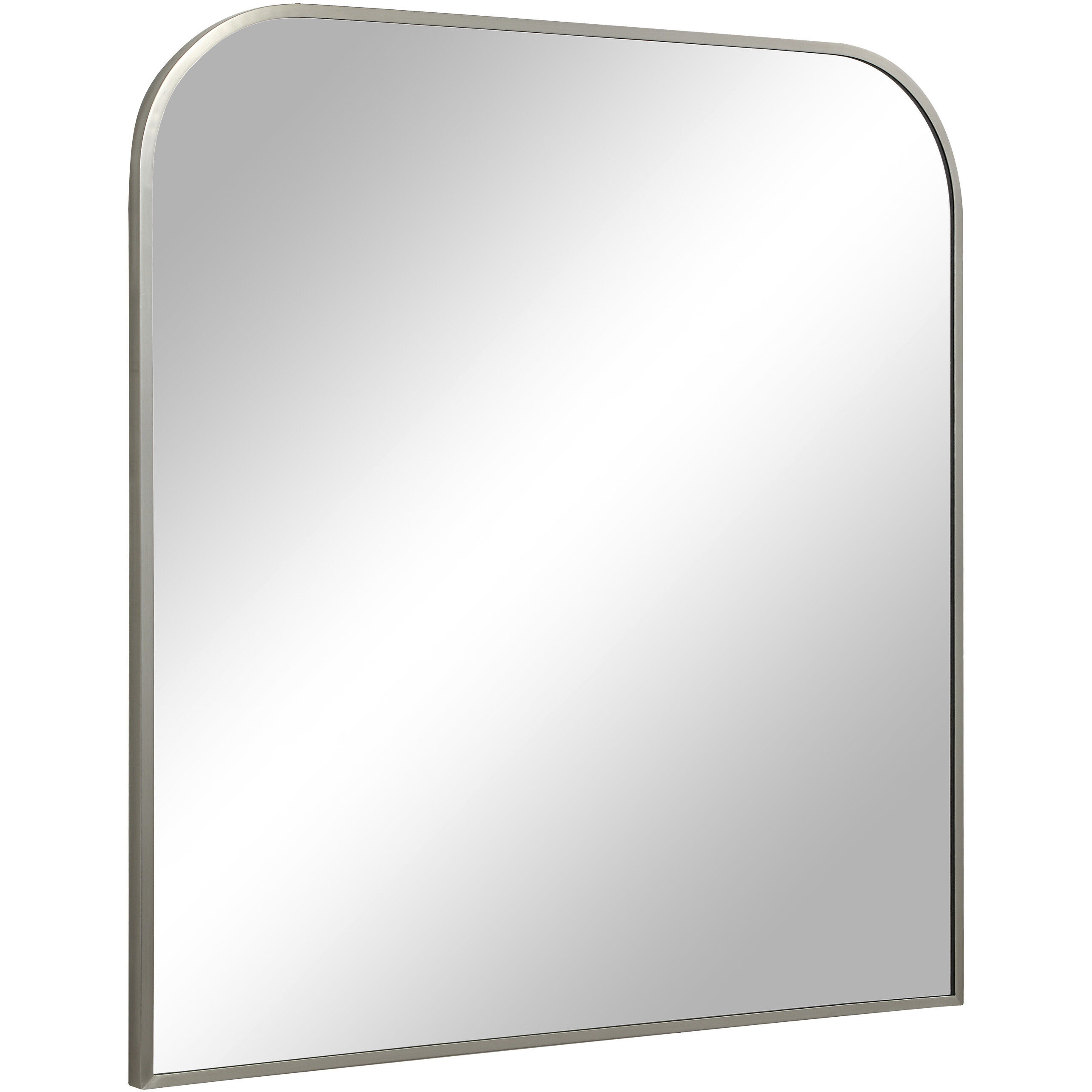 Salma 40 X 38 inch Brushed Nickel Wall Mirror