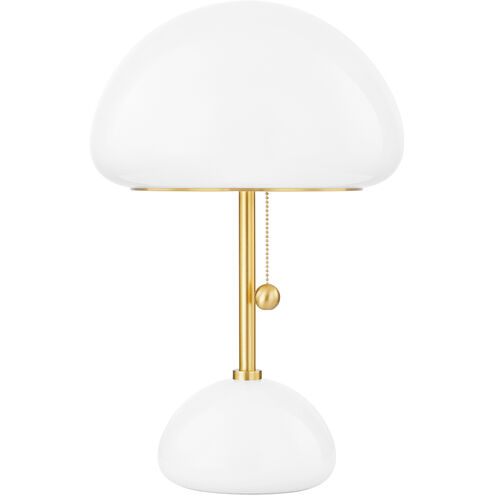 Cortney 18.25 inch 8.00 watt Aged Brass Table Lamp Portable Light