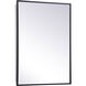 Wyn 28 X 20 inch Black Medicine Cabinet