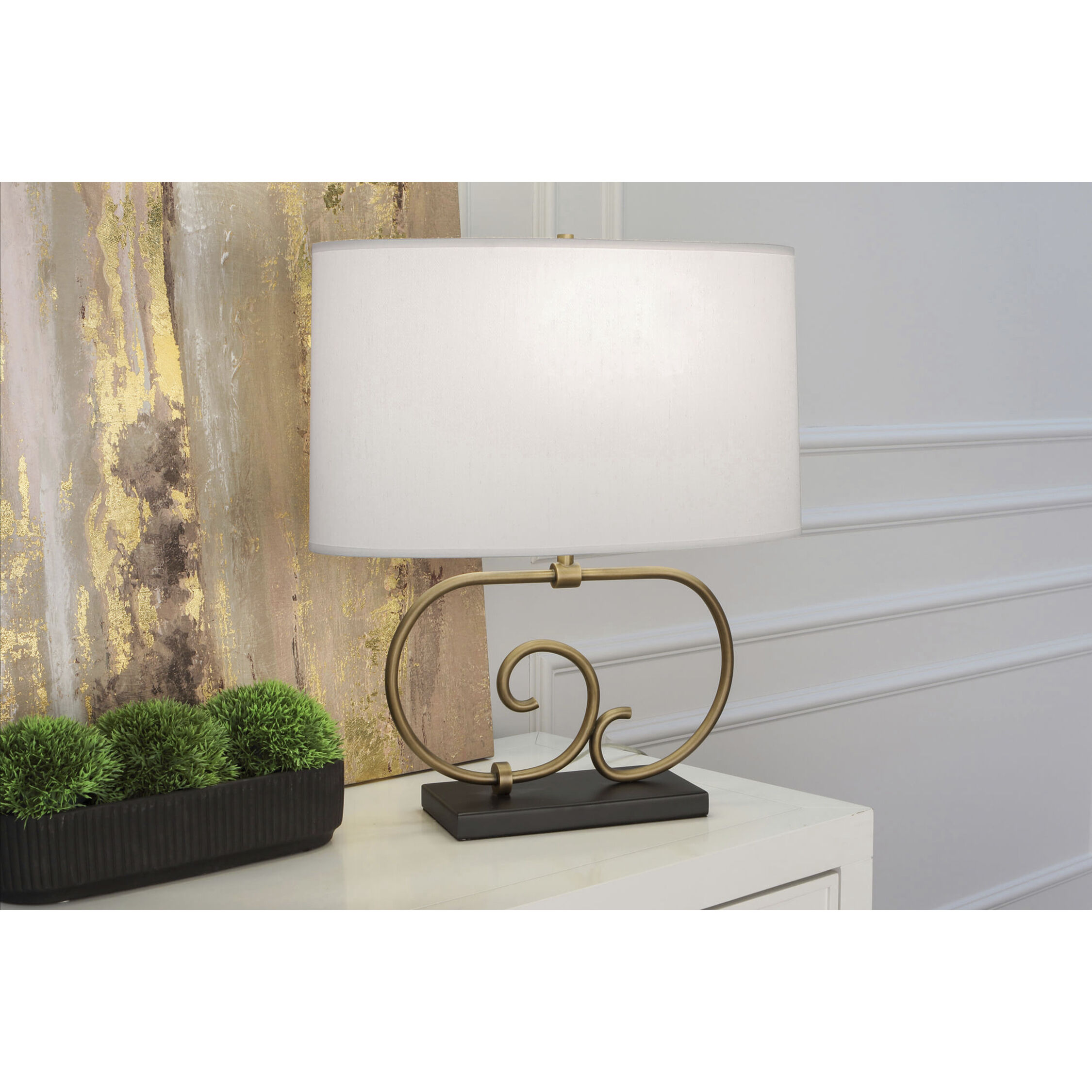 Chloe 22.75 inch 150.00 watt Warm Brass Table Lamp Portable Light