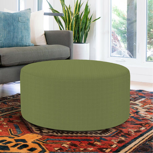 Universal 18 inch Seascape Moss Outdoor Round Ottoman with Slipcover