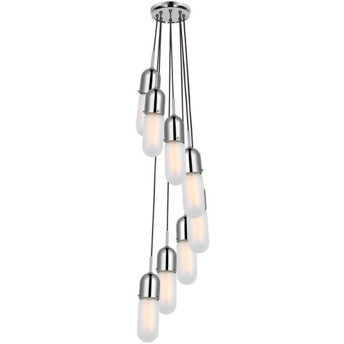 Thomas O'Brien Junio LED 9.5 inch Polished Nickel Pendant Ceiling Light
