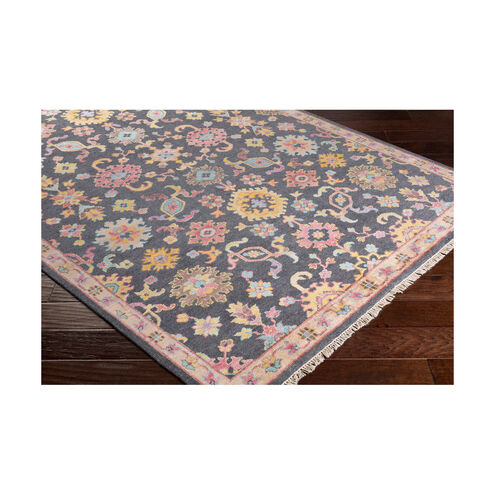 Gorgeous 36 X 24 inch Charcoal/Beige/Bright Pink/Bright Yellow/Camel Rugs, Rectangle