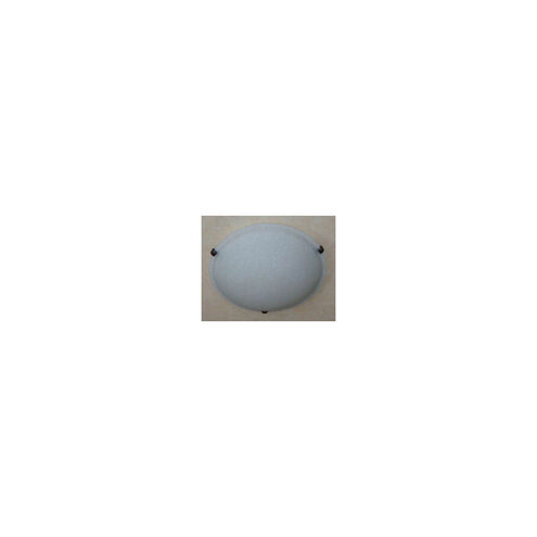 Linen Glass 3 Light 16 inch Rubbed Oil Bronze Flushmount Ceiling Light
