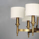 Fairmont 6 Light 30 inch Natural Aged Brass Single-Tier Chandelier Ceiling Light