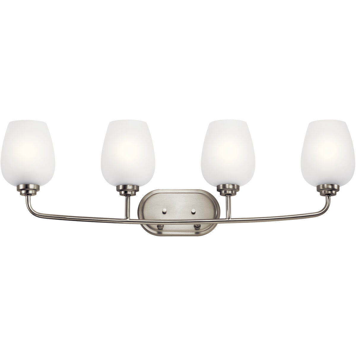 Valserrano 4 Light 34 inch Brushed Nickel Wall Mt Bath 4 Arm Wall Light