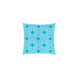 Miranda 18 X 18 inch Bright Blue and White Throw Pillow