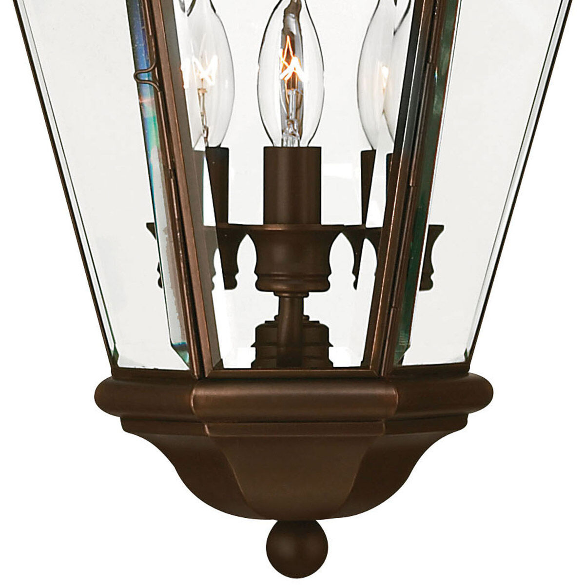 Clifton Park 3 Light 10.5 inch Copper Bronze Outdoor Hanging Lantern