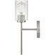 Leta 1 Light 7.5 inch Brushed Nickel Bath Light Wall Light