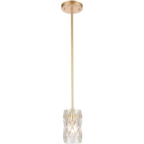Jenning 1 Light 4 inch Parisian Gold Leaf Mini Pendant Ceiling Light