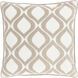 Alexandria 22 inch Cream, Taupe Pillow Kit