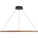 Veritas 47.25 inch 120.00 watt Walnut Chandelier Ceiling Light