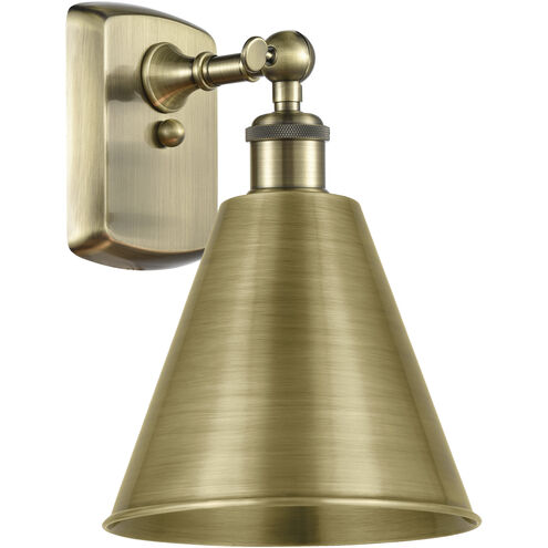 Ballston Cone LED 8 inch Antique Brass Sconce Wall Light