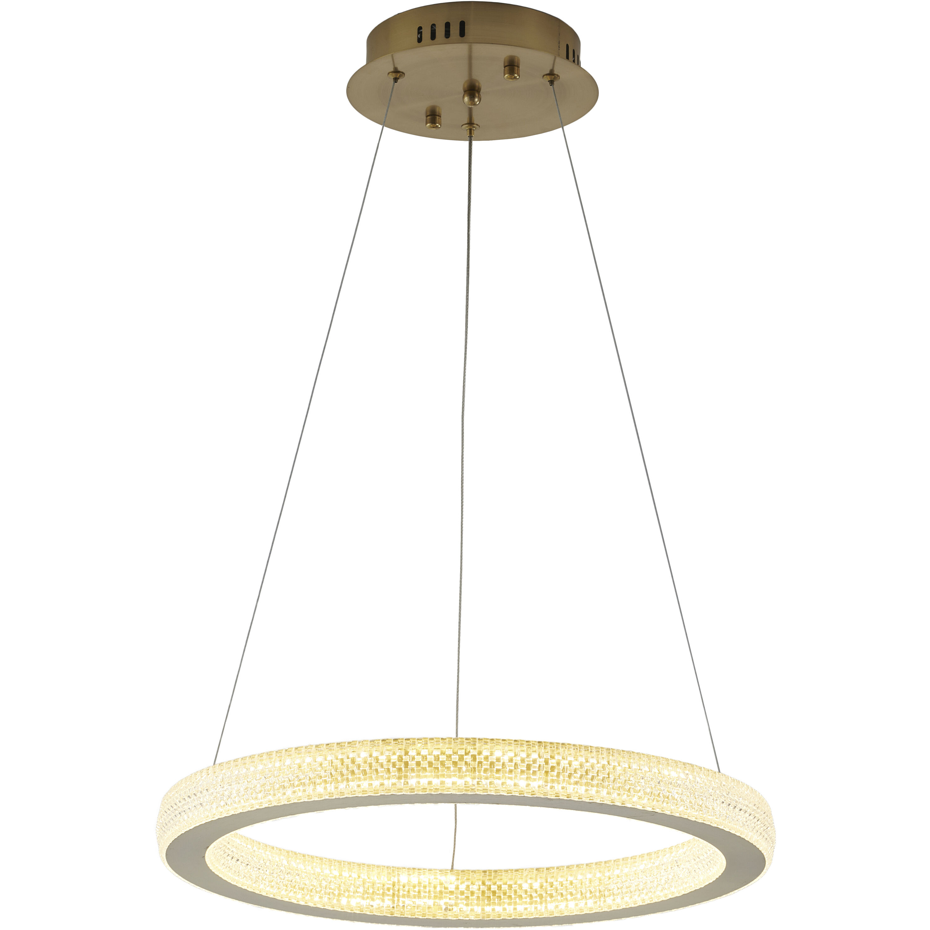 Canada LED 17.72 inch Sand Gold Chandelier Ceiling Light in 3000K/4000K/6000K