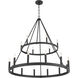 Dutton 18 Light 42.75 inch Coal Chandelier Ceiling Light