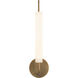 Wick 5.13 inch Vintage Brass Wall Sconce Wall Light