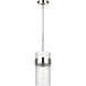 C&M by Chapman & Myers Geneva 1 Light 7 inch Polished Nickel Pendant Ceiling Light