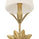 Broche Bath Sconce Wall Light in Antique Gold