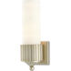 Bryce 1 Light 5 inch Silver Leaf/Frosted Glass Wall Sconce Wall Light