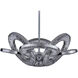Rotondo 29.5 inch Polished Chrome Pendant Ceiling Light