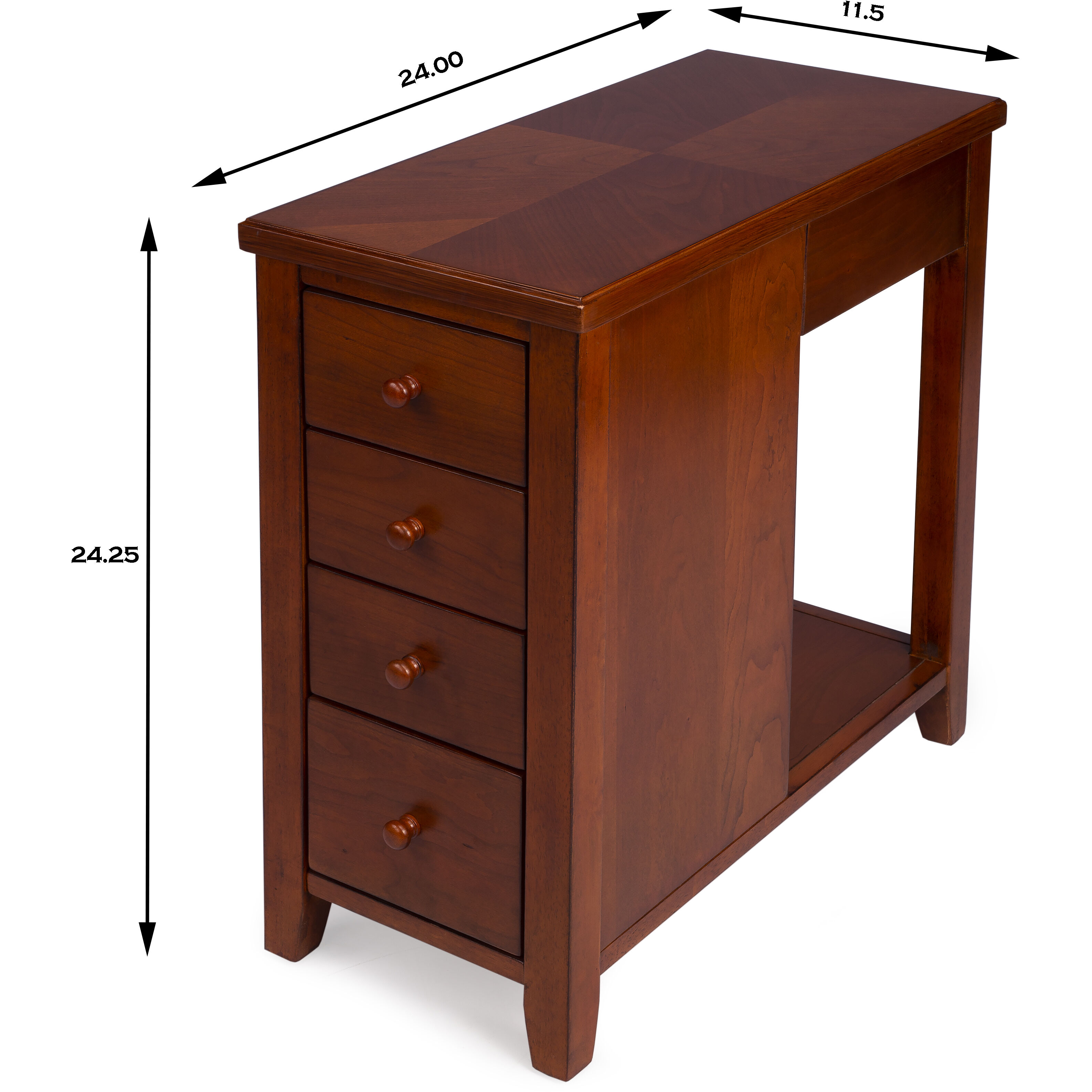 Masterpiece Kelton  Olive Ash Burl Chairside Chest