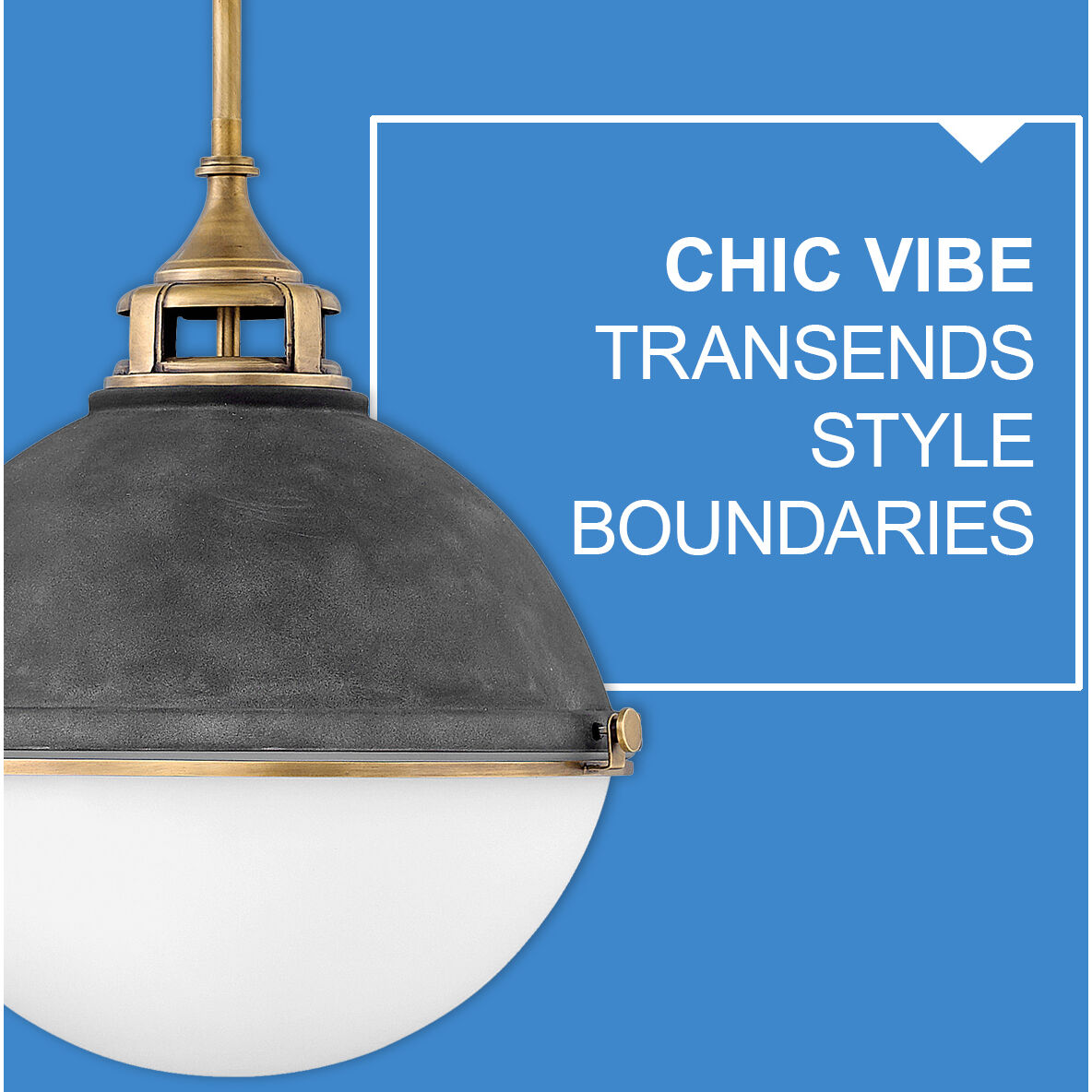 Fletcher 2 Light 13.5 inch Aged Zinc with Heritage Brass Indoor Pendant Ceiling Light