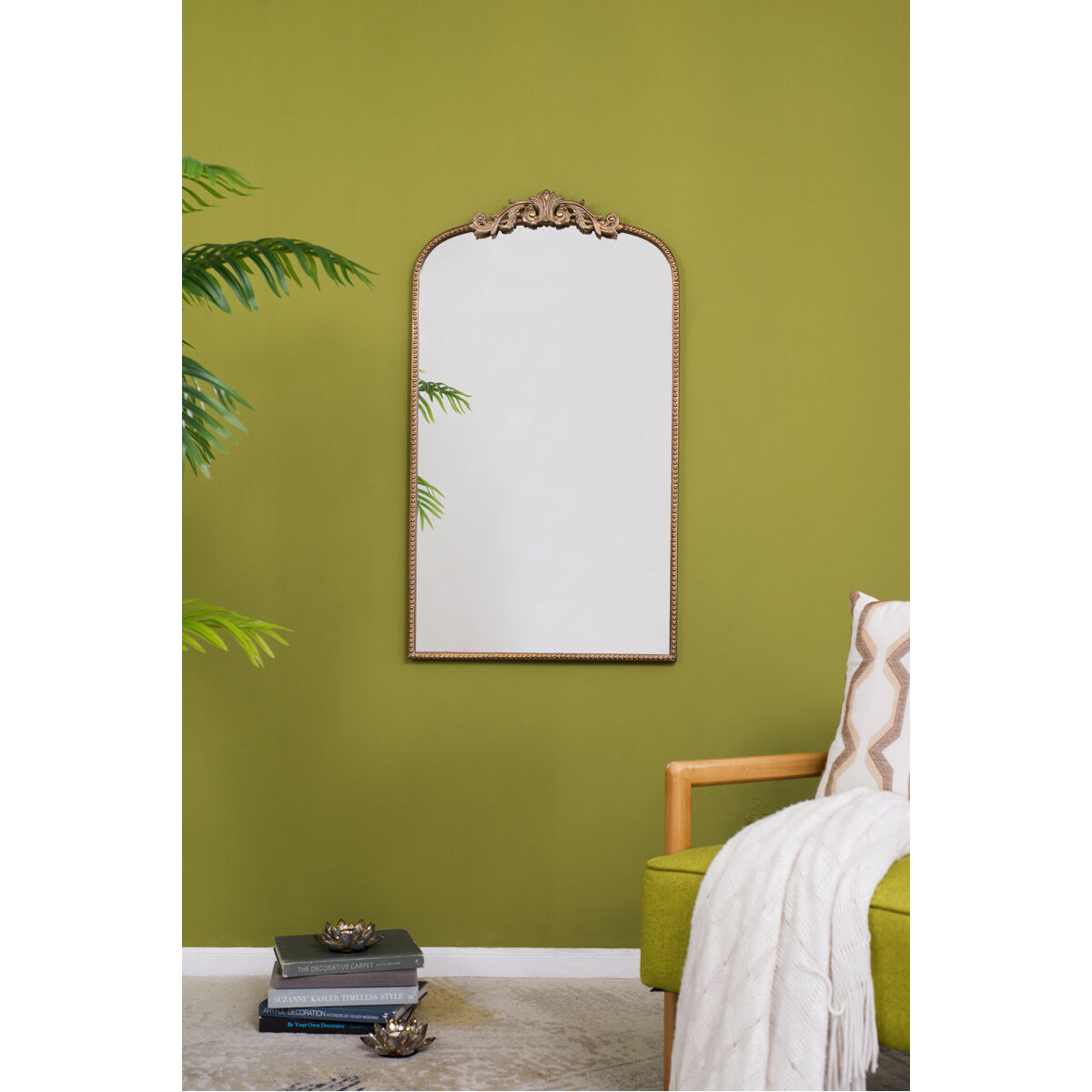 Baroque Inspired 41.7 X 24 inch Gold Mirror