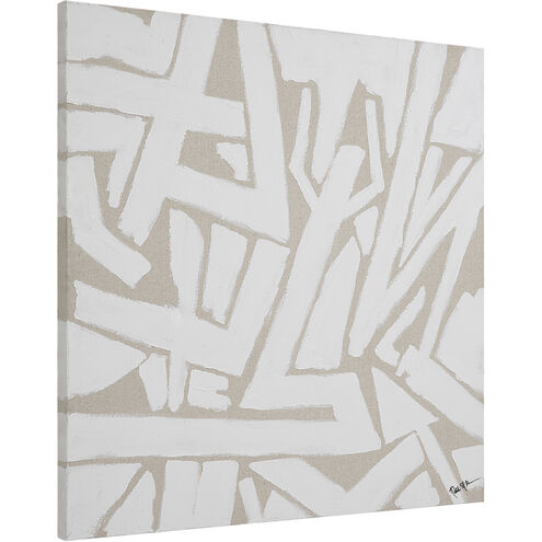 Bolzano White/Beige Canvas Art