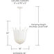 Eden 4 Light 16 inch Textured White Pendant Ceiling Light