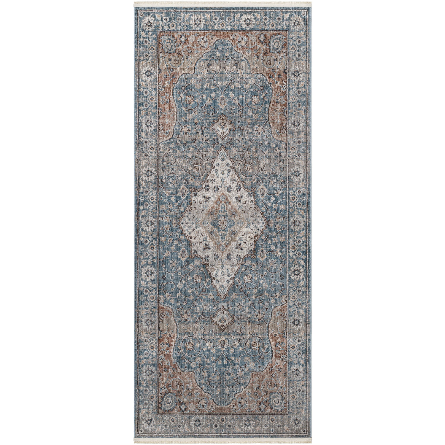 Carlisle 94 X 35 inch Taupe Rug, Runner