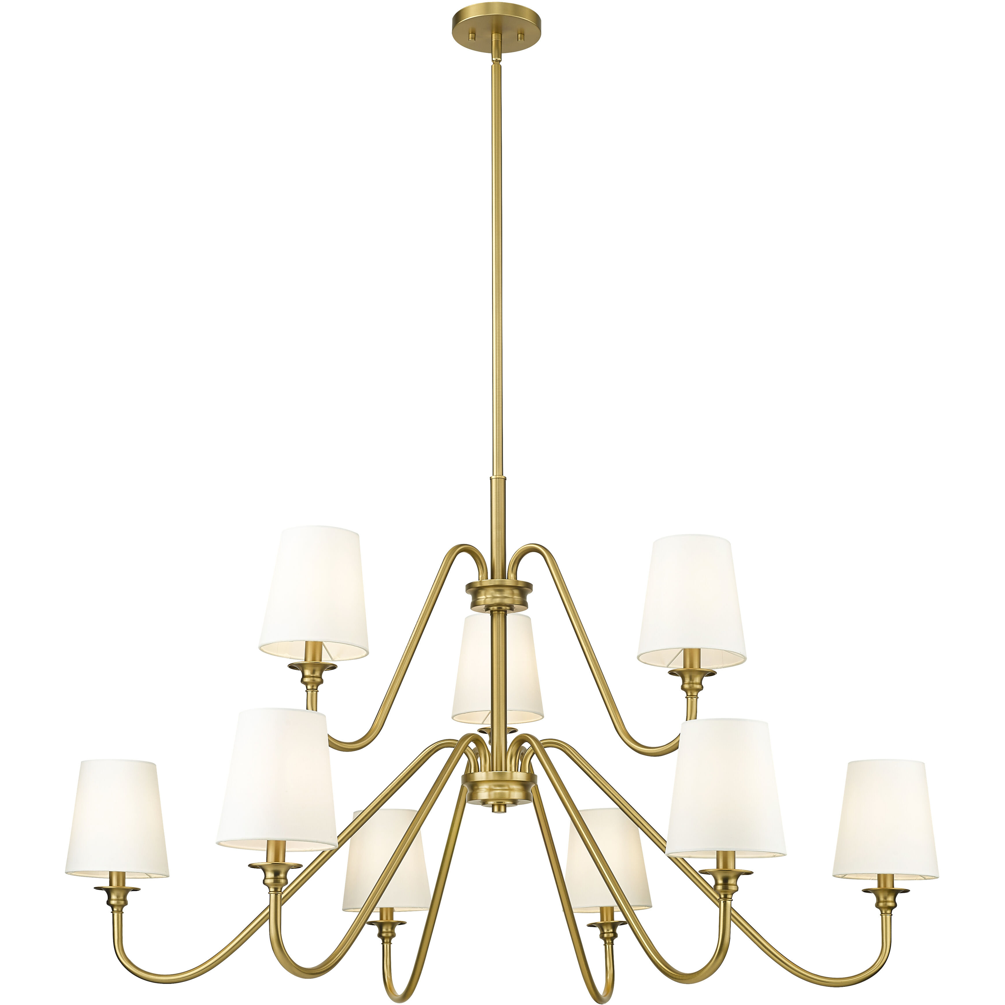 Gianna 9 Light 46 inch Modern Gold Chandelier Ceiling Light