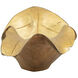 Anita 19.7 X 9.8 inch Brown/Gold Decorative Plate