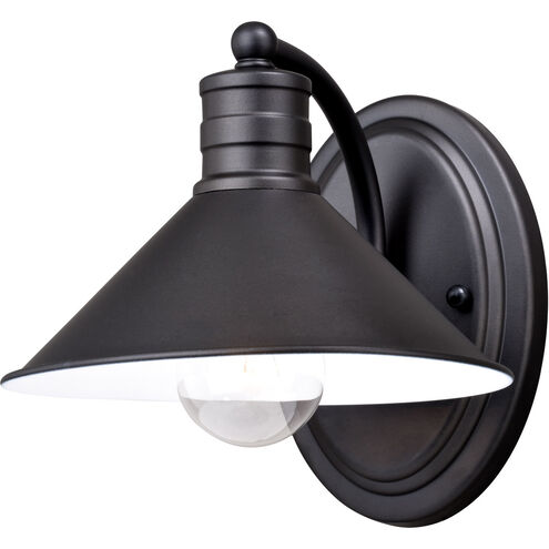 Akron LED 10 inch Oil Rubbed Bronze and Matte White Bathroom Light Wall Light