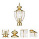 Outdoor Basics 1 Light 16.5 inch Polished Brass Outdoor Post Top Lantern
