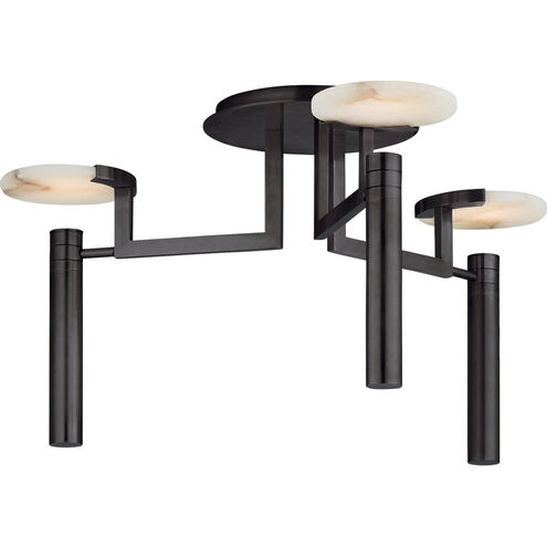 Kelly Wearstler Melange LED 24.25 inch Bronze Floating Disc Semi-Flush Chandelier Ceiling Light, Large