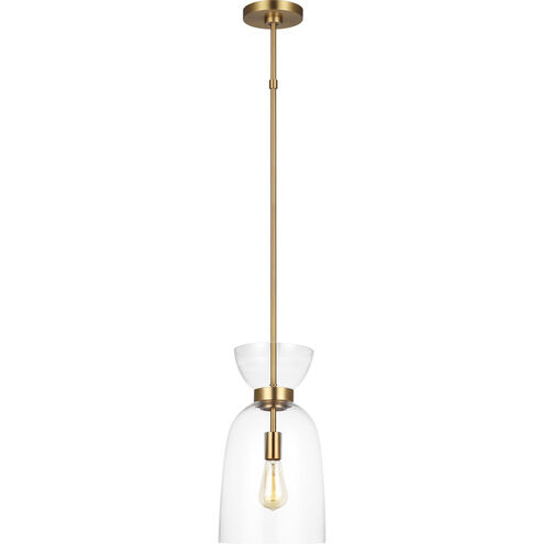 kate spade new york Londyn 1 Light 9 inch Burnished Brass with Clear Glass Pendant Ceiling Light