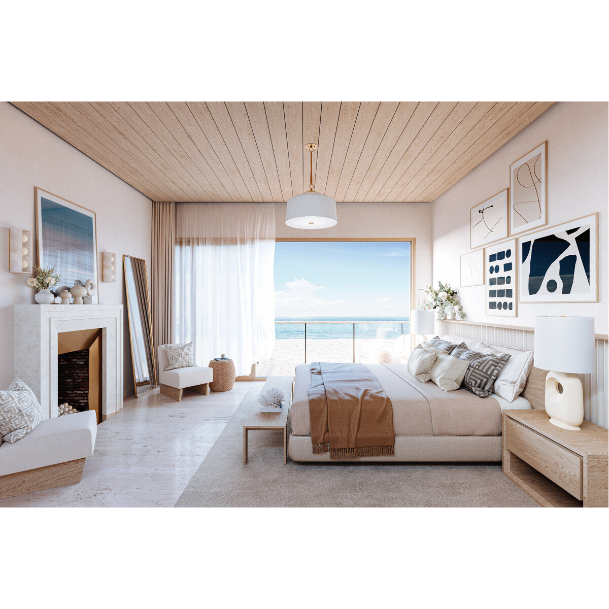 White Plains 3 Light 22.25 inch Aged Brass Pendant Ceiling Light