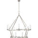 Chapman & Myers Darlana 20 Light 50 inch Polished Nickel Two-Tier Chandelier Ceiling Light, Extra Large